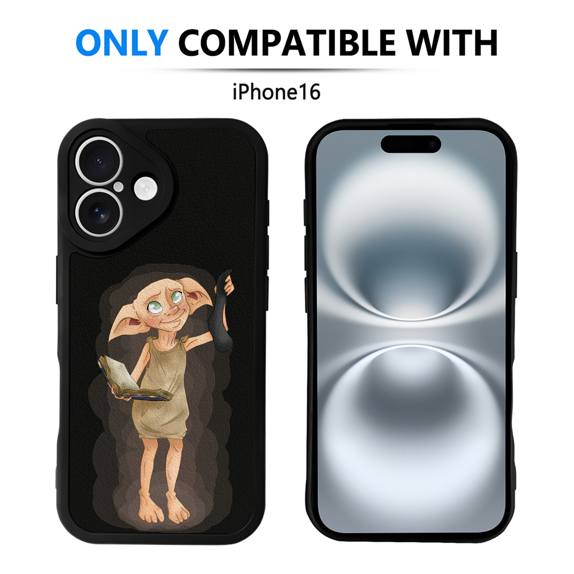 （画像用） Harry Potter ハリー・ポッターシリーズ 【iPhone 16シリーズ対応】シリコンスマホケース（レザー調） 材質：シリコン